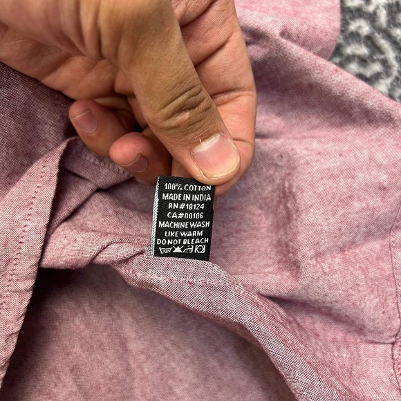 Imperial‎ Motion Shirt Men Extra Large Red Button Up Hooded Long Sleeve XL - Picture 7 of 8